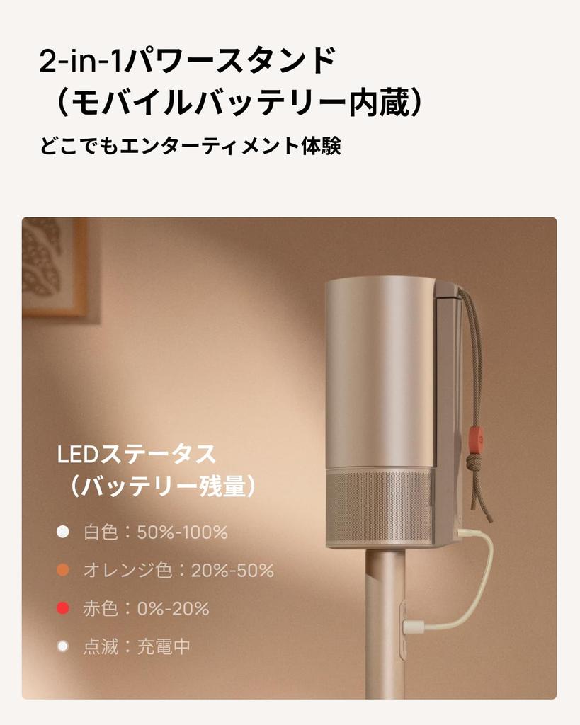 XGIMI MoGo 3 Pro Projektorständer Power Bank Ausgestattet mit Google 1080P 450 ISO Lumens Home Outdoor Lizenziert von Set, Set, TV, Projektor, Klein, Verwendung,