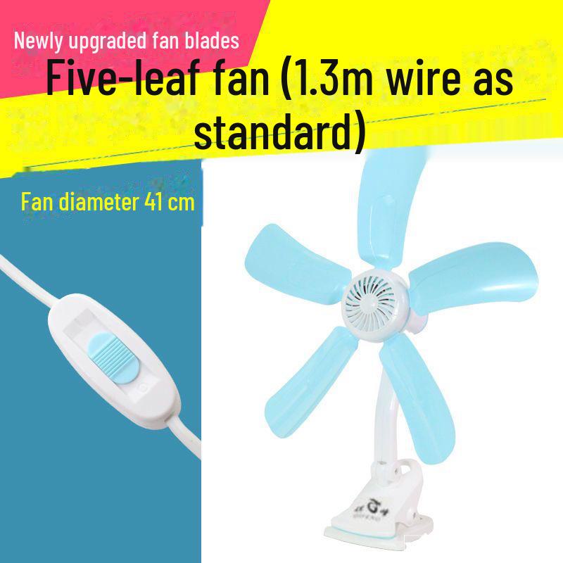Compact Clip-On Fan for Dorms and Bedrooms - Powerful Wind, Ideal for Beds, Versatile Hanging or Stand Use