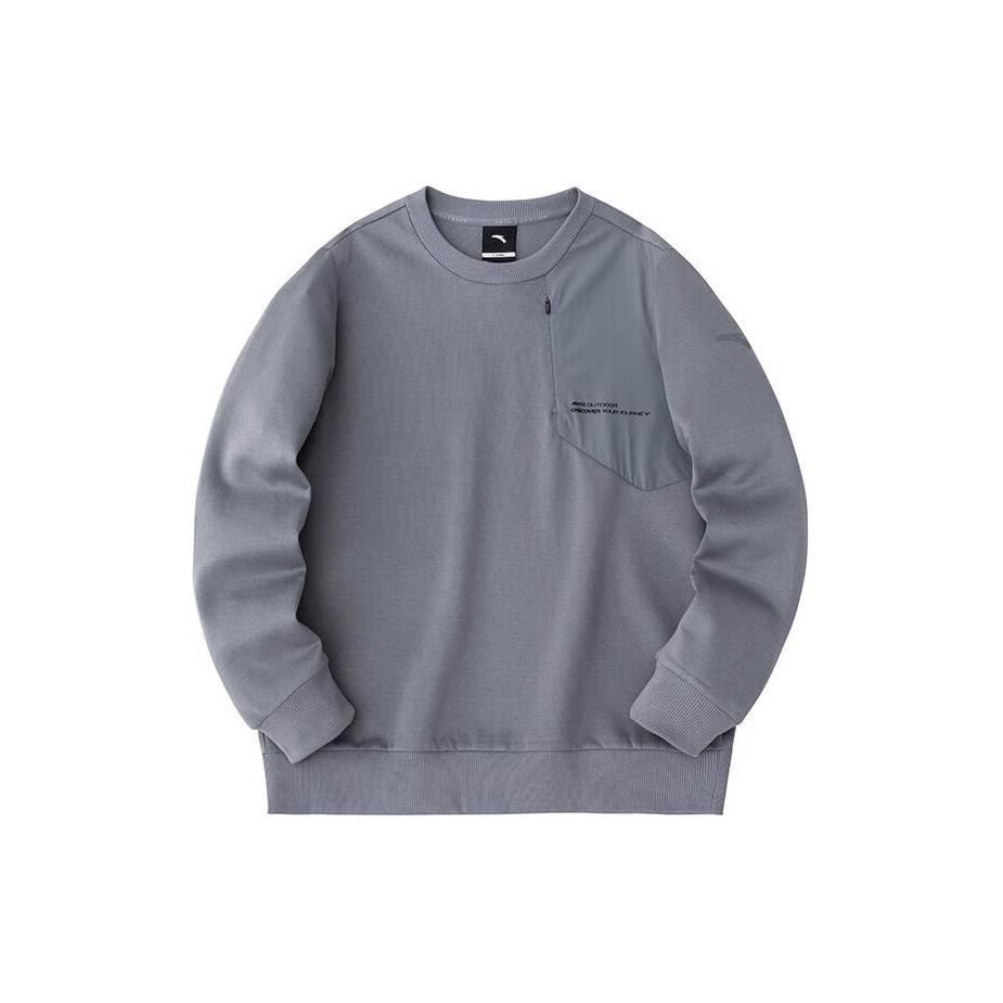 Anta Outdoor Collection Sweatshirt Men s Pencil Gray 152416703-2 L