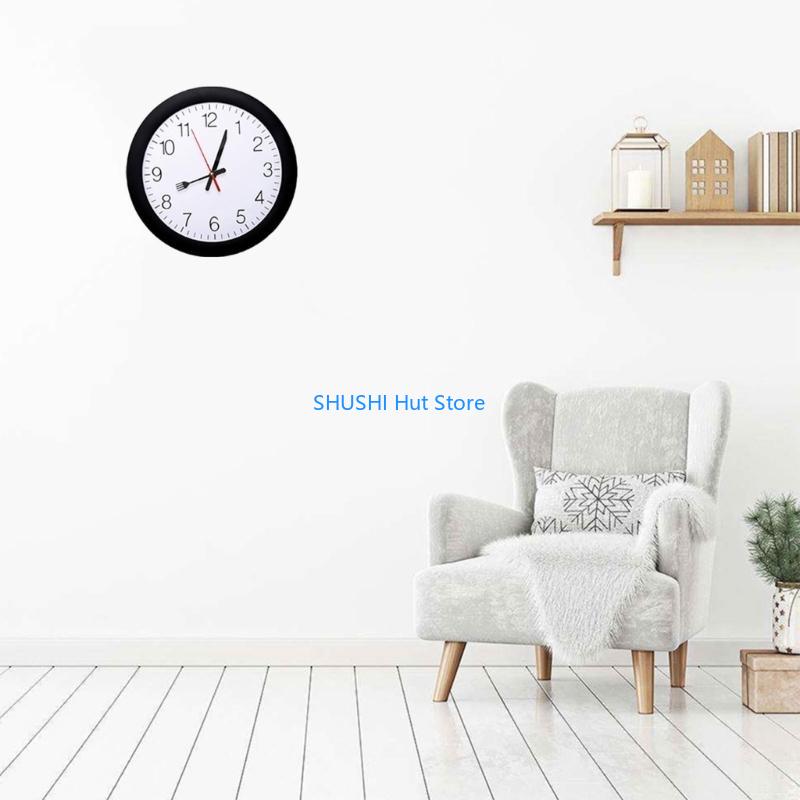 Customizable Wall Clock Movement Kits 8Pcs Quiet Quartzs Clock Motor with 12 Different Hands Set 13/18/24mm Shaft Length D57B