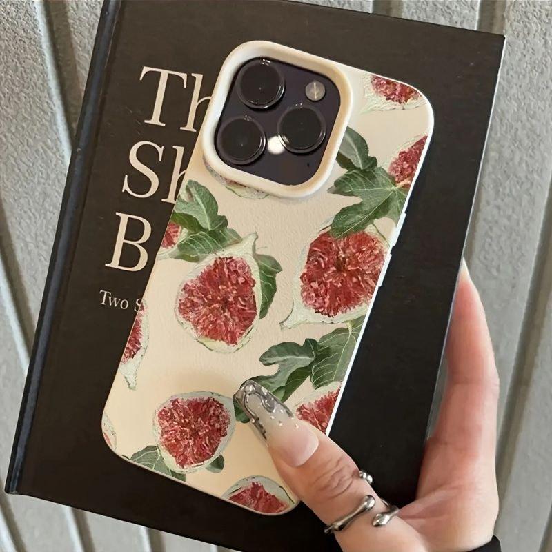 

Fig Fruit Pattern Design Protective Cover for iPhone 17 16 15 14 13 12 11 16E Series Pro Max Plus iphone 16 Pro
