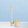 Non-Slip Toilet Scrubber Silicone Toilet Cleaner with Holder Toilet Brush Set  Bathtubs