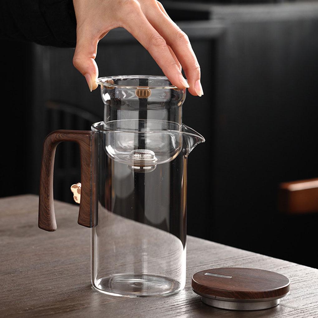 Magnetic Filter Teapot Convenient And Elegant Tea Brewing Solution Spout Is Smooth And Rounded Gray 520ml