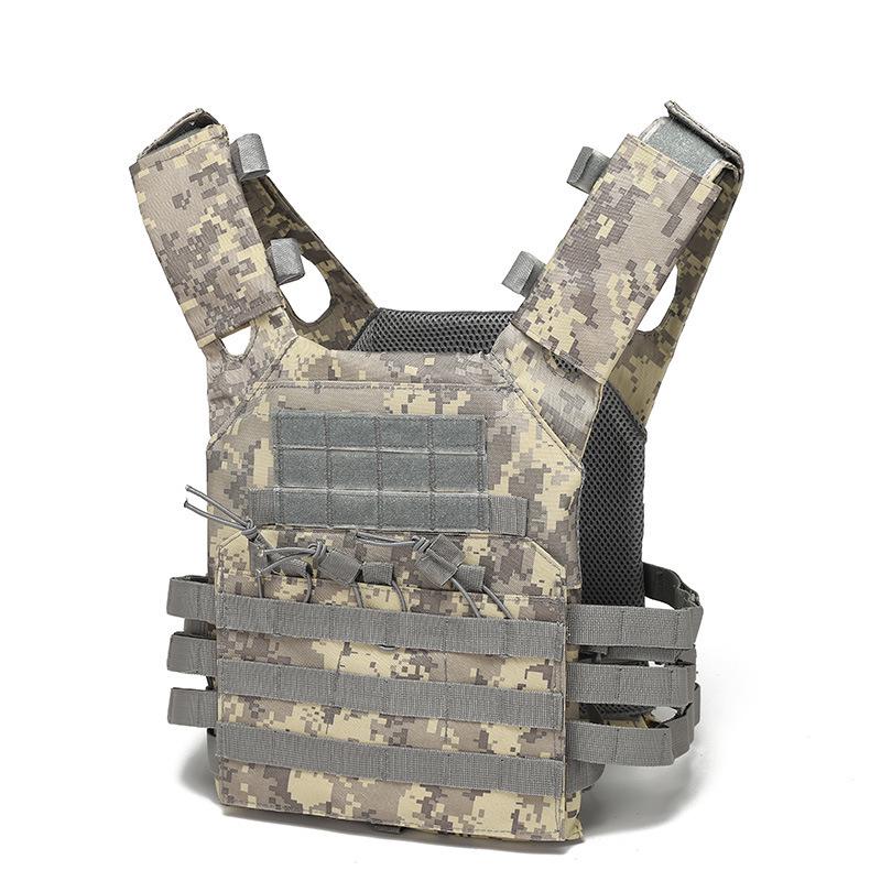 JPC Tactical Multifunctional Camouflage Weighted Vest - MOLLE Military Combat.