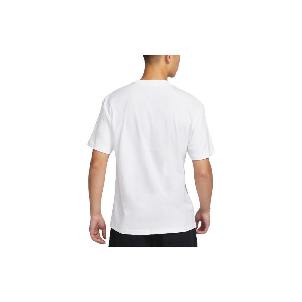 Nike T Shirts Men's White Crew Neck Moderate Straight Fit DZ2887-100