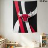 Bulls Team Background Threepiece Set 1 Duvet Cover 2 Pillowcase Without Core Duvet Cover And Pillowcase Soft And Comfortable Bedding Set