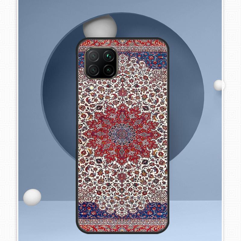 Persian Carpet Floral Pattern For Huawei P30 P60 Pro P20 P40 Lite Nova 9 10 SE 12s 12i 11i 8i Y91 Y60 Y70 Y72 Y90 Y61 Case