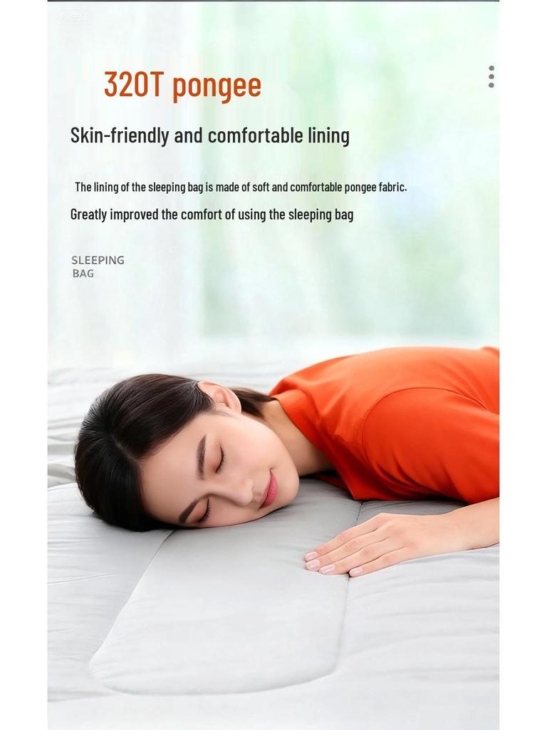 White Duck Down Zero Degree Sleeping Bag for Winter, Outdoor, and Indoor Use