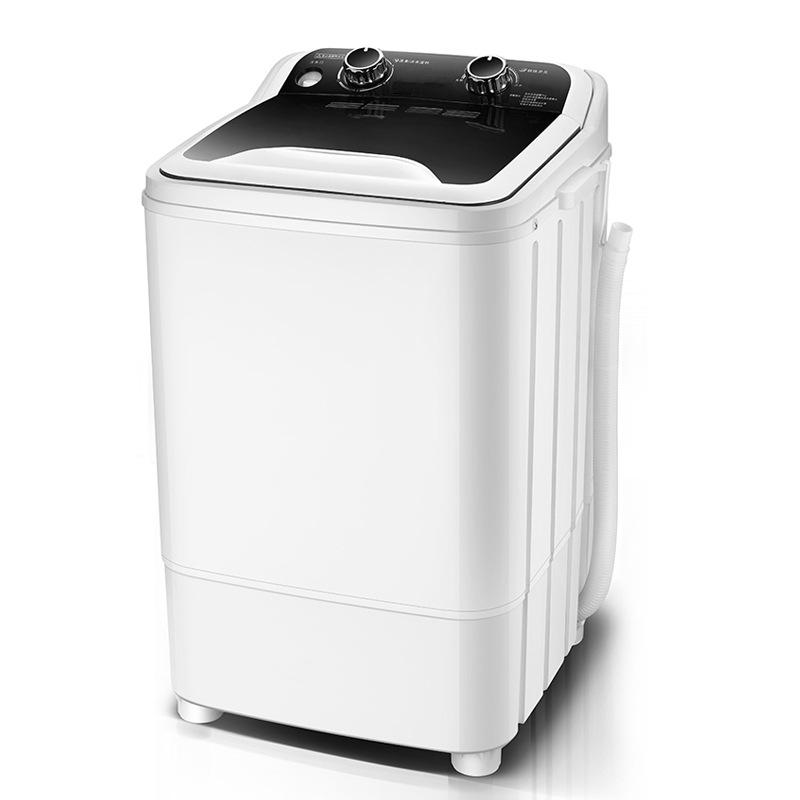 7.6KG Large Capacity Semi-Automatic Mini Washing Machine with Integrated Drainer for Home Use