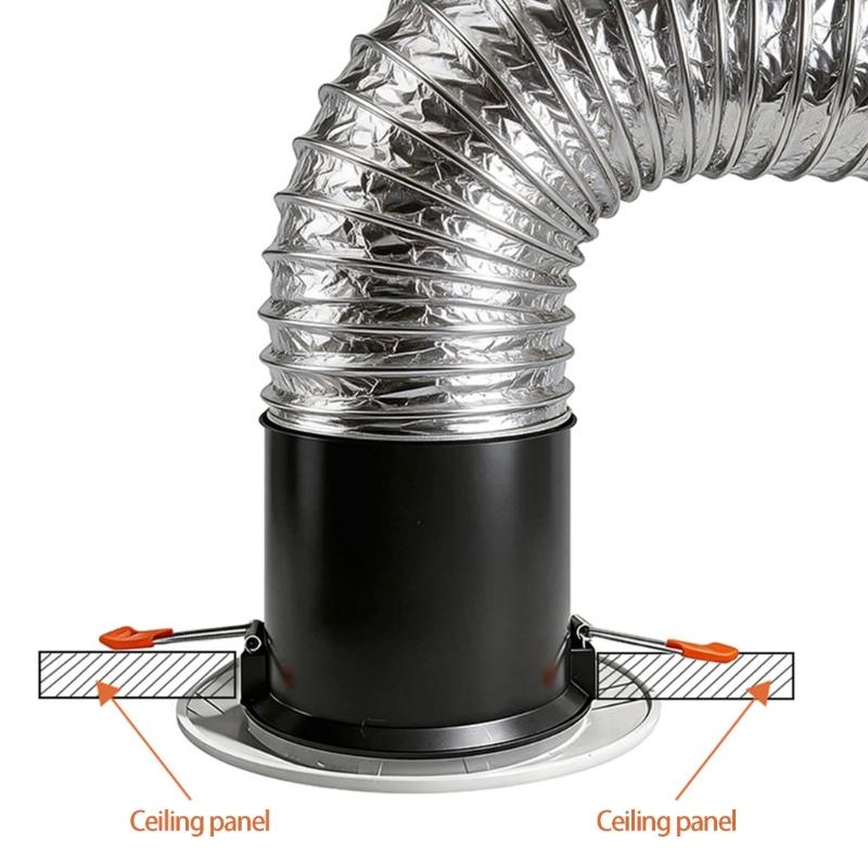 Circular Air Outlet Cover For Exhaust System 100mm Size acrylonitrile Adjustable And Flexible
