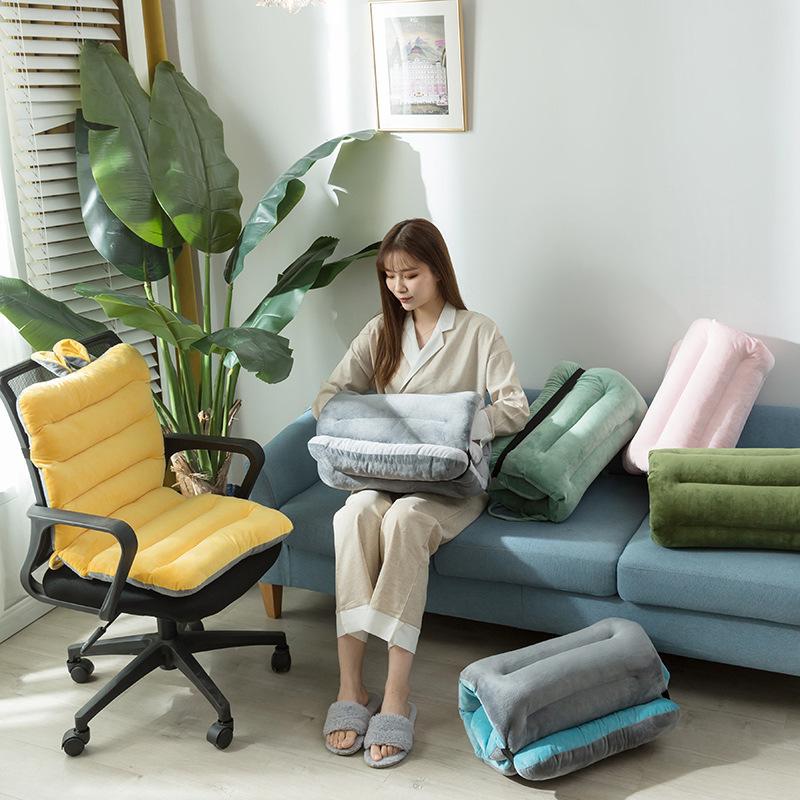 Thickened Office Chair Cushion, One-piece Backrest and Headrest Cushion for Long Periods of Sitting