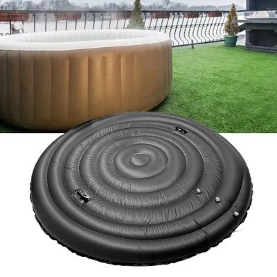 Inflatable Hot Tub Cover PVC PVC Cover with Handles Outdoor Cover Snow Waterproof Windproof Display