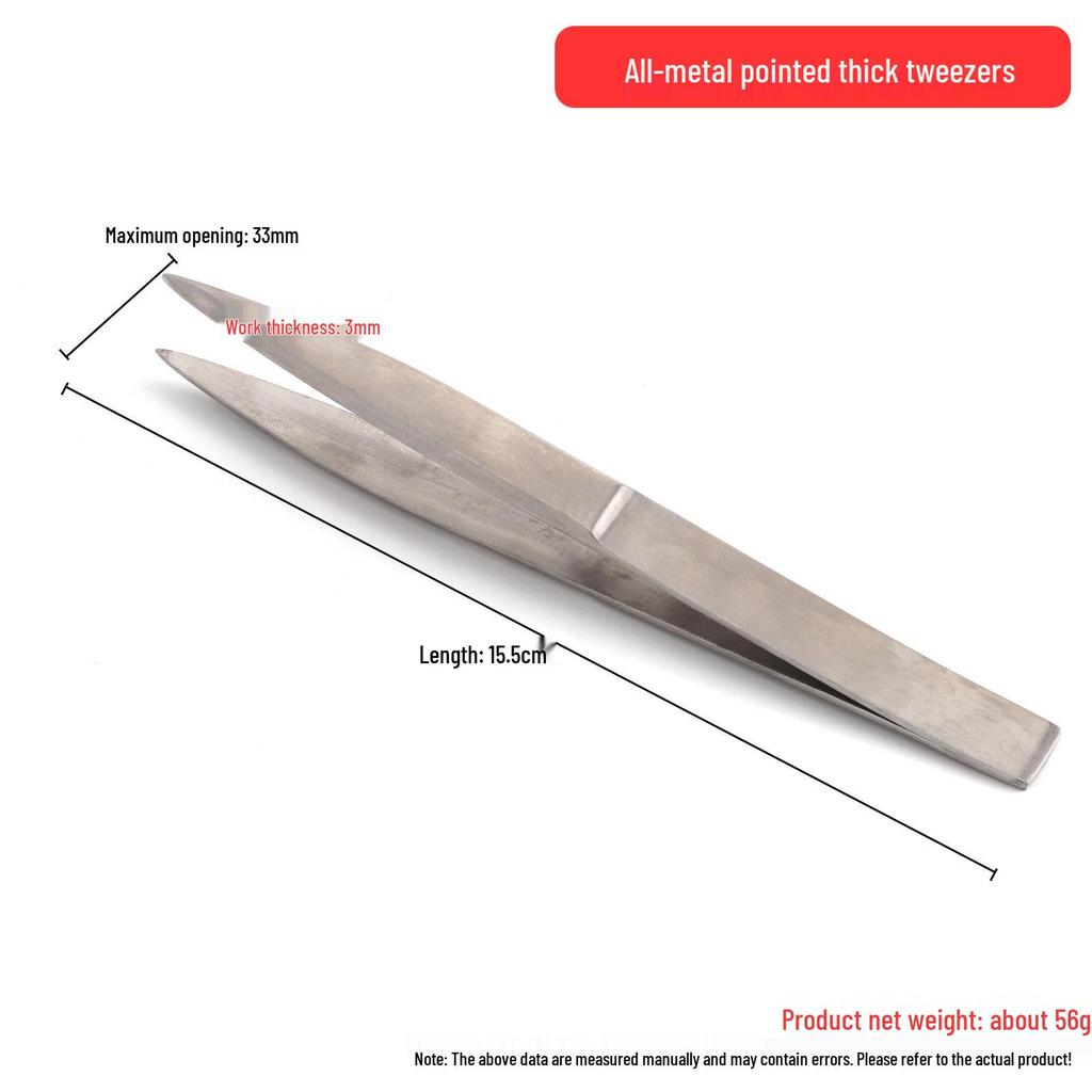 Spring-loaded Stainless Steel Jewelry Soldering Clamps: Straight, Pointed, Bent Tips, Serrated Anti-slip Design