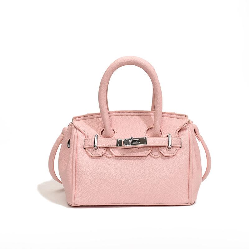 

2024 Lychee Grain Black Mini Kelly Bag: Stylish Crossbody & Shoulder Handbag