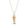 Goldfish Nylon Rope Necklace Marine Organism Charms Ocean Series  Necklace  Girls