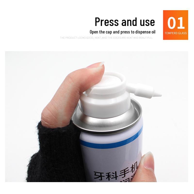 Dental Handpiece Lubricating Oil: High & Low-Speed Cleaner for Oral Care Maintenance