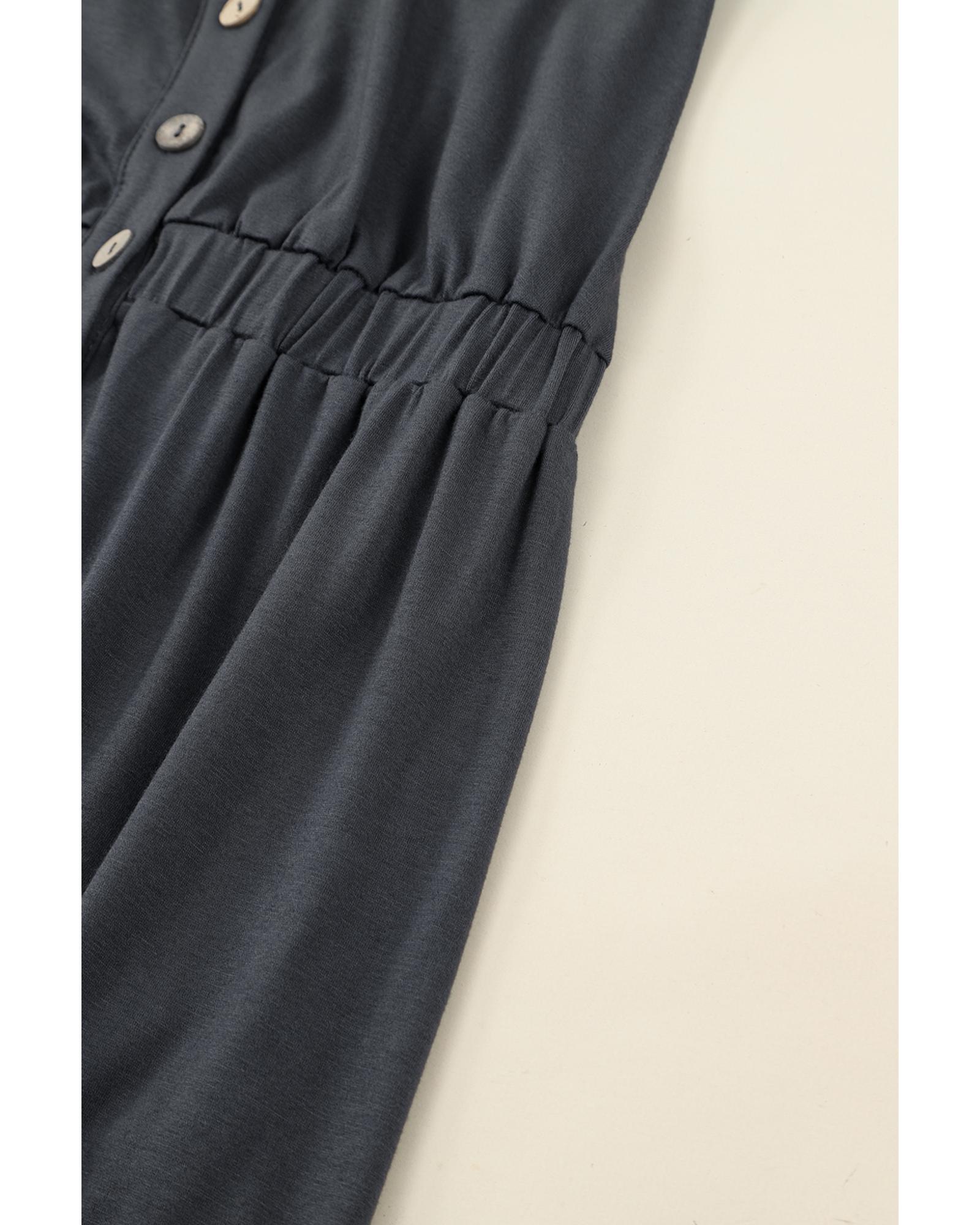 

Azura Exchange High Waist Long Sleeve Dress XL сірий колір