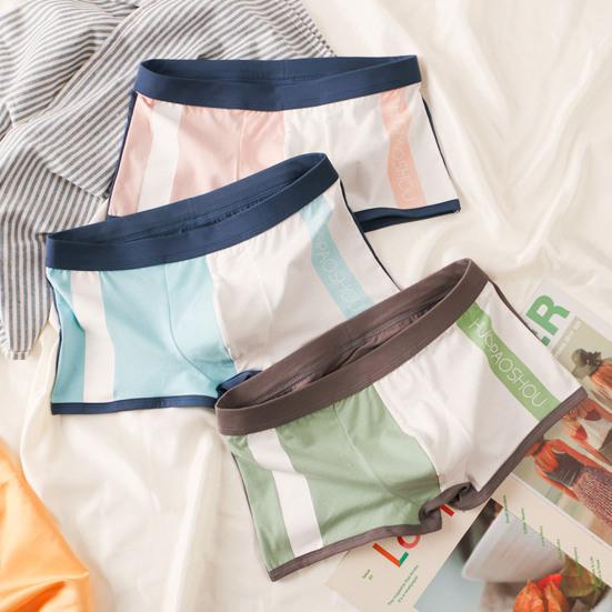 Herre Truser U Konveks Fargeblokk Stretch Elastisk Midje Medium Høyde Sexy Undertøy