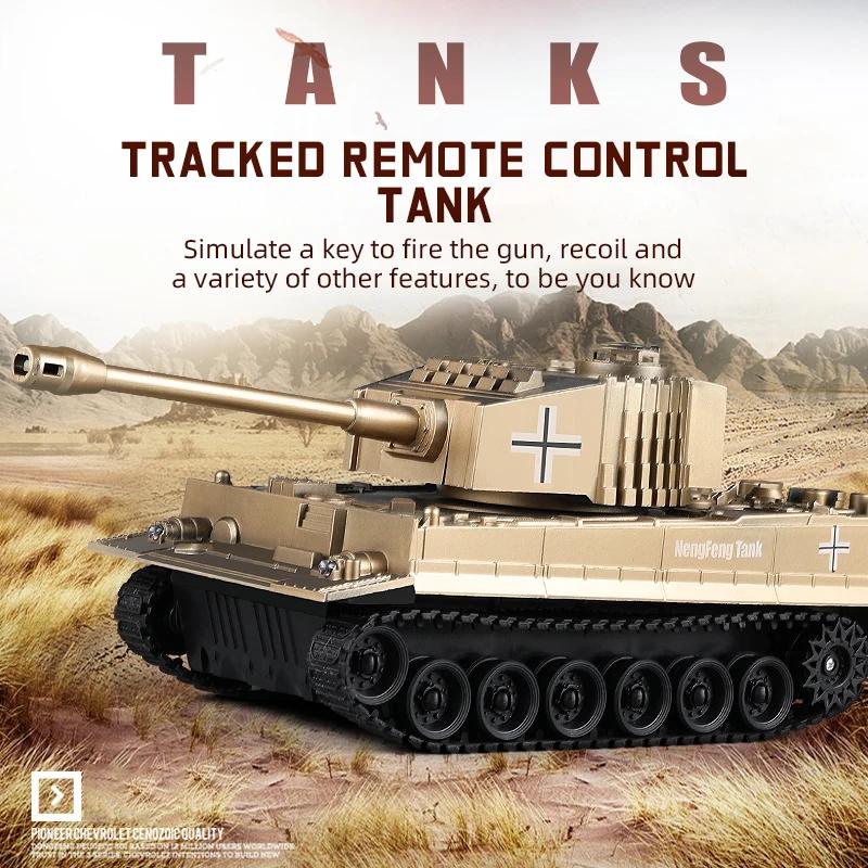 Non-Toxic Rc Military Tank War Battle United States M1 Leopard 2 Remote Control Toy Car Tank Model Electric Toys For Children 2.4G Children