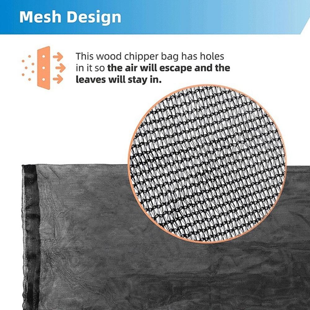 Nylon Wood Chipper Bag Heavy Duty Wood Chipper Collection Bag Universal Bag  Leaf Collection