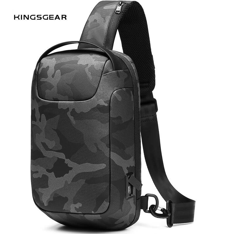 KINGSGEAR Anti-theft Multi-functional Crossbody Bag
