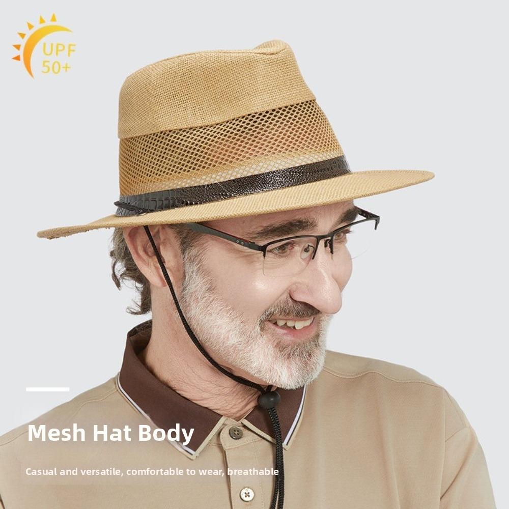 Mesh Sun Hat Breathable Straw Hat New Cowgirl Cap Outdoor