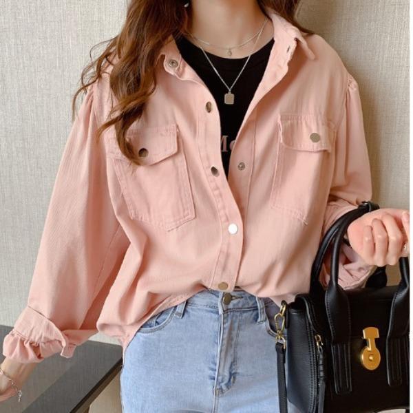 Women's White Shirt Spring Outfit Fashion Design Sense Niche Top Loose Long Sleeved Shirt