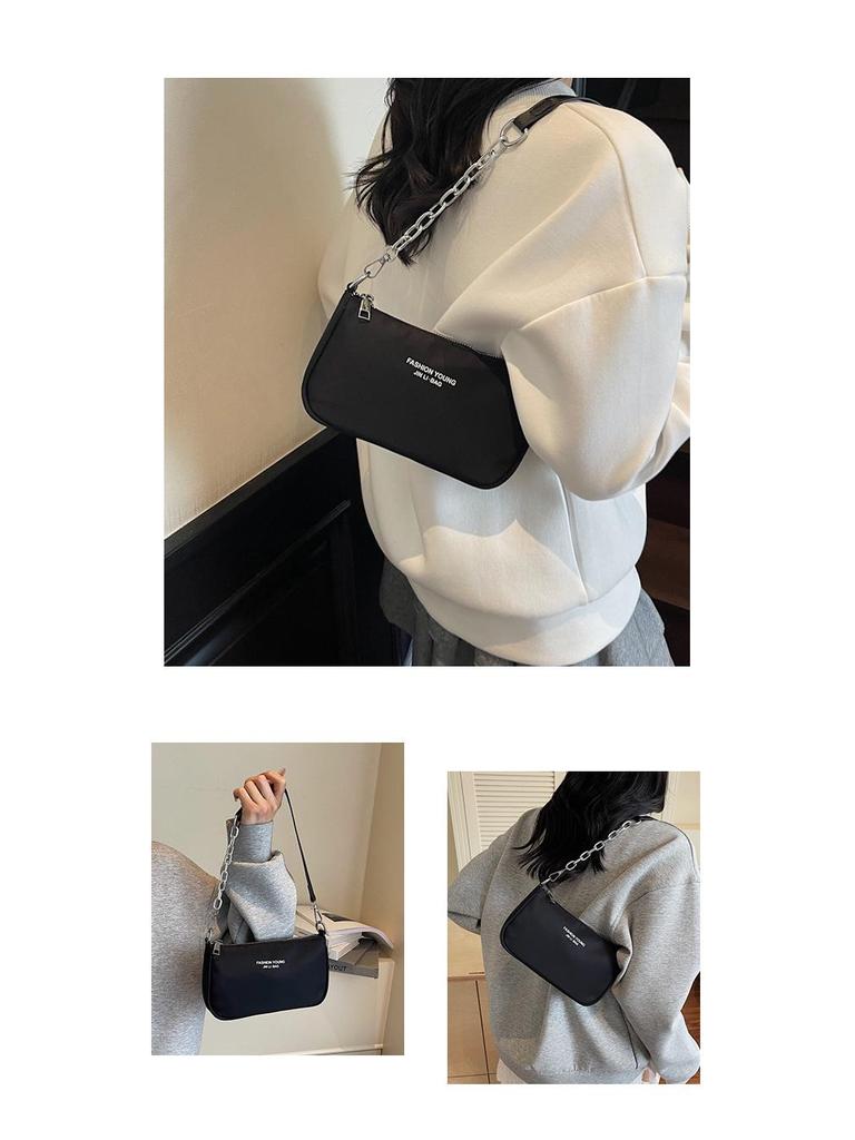 New Women's Textured Letter Fashion Small Crossbody & Shoulder Bag