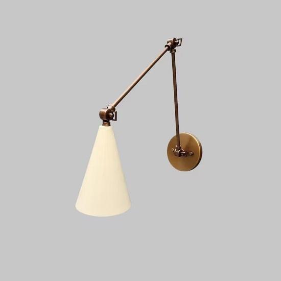 Artikulert Diabolo Messing Vegglampe – Stilnovo-inspirert Midt-Century Enkel Sconce