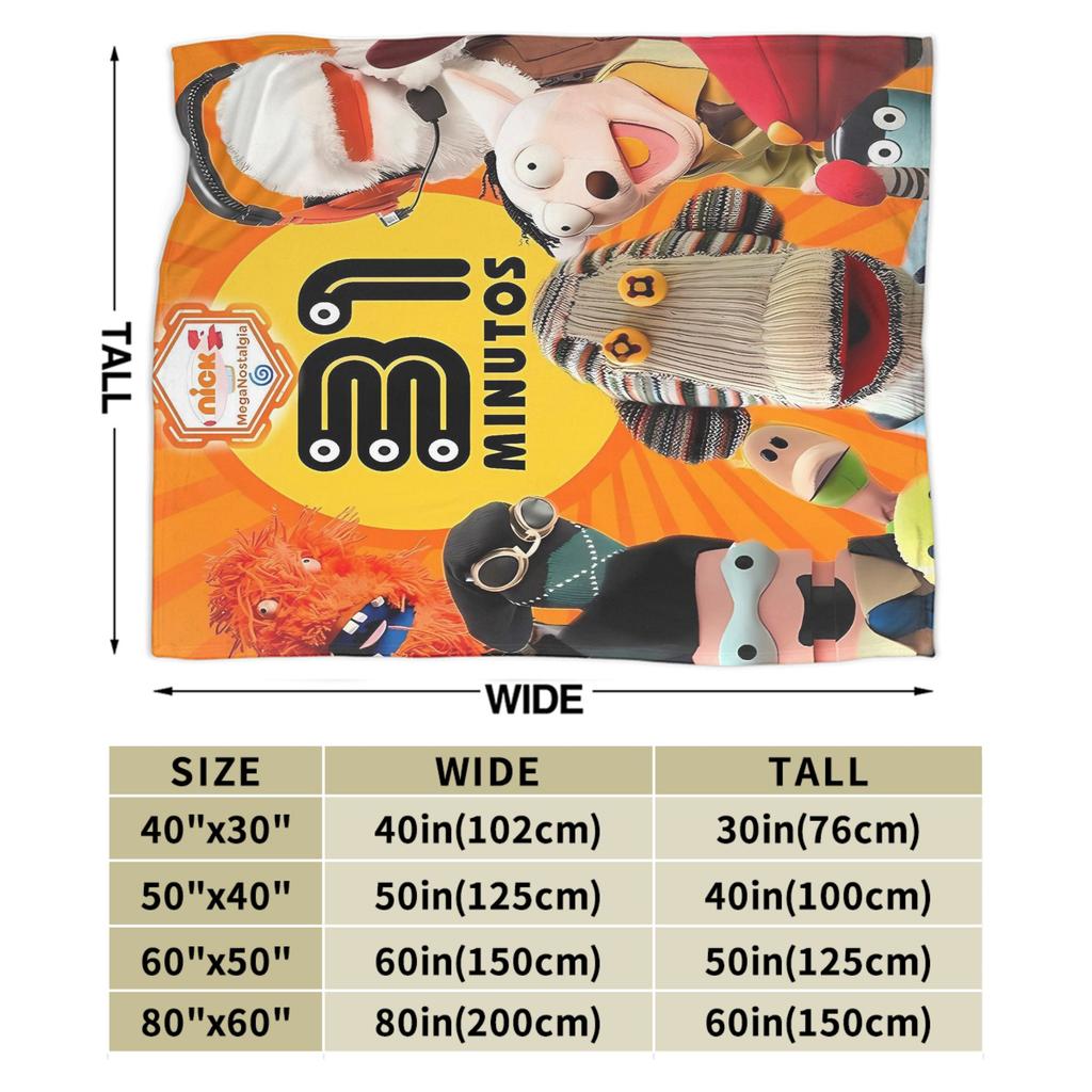 31 Minutos Soft Blanket Kids Plush Throw Blanket Graphic Couch Chair Flannel Bedspread Sofa Bed Cover