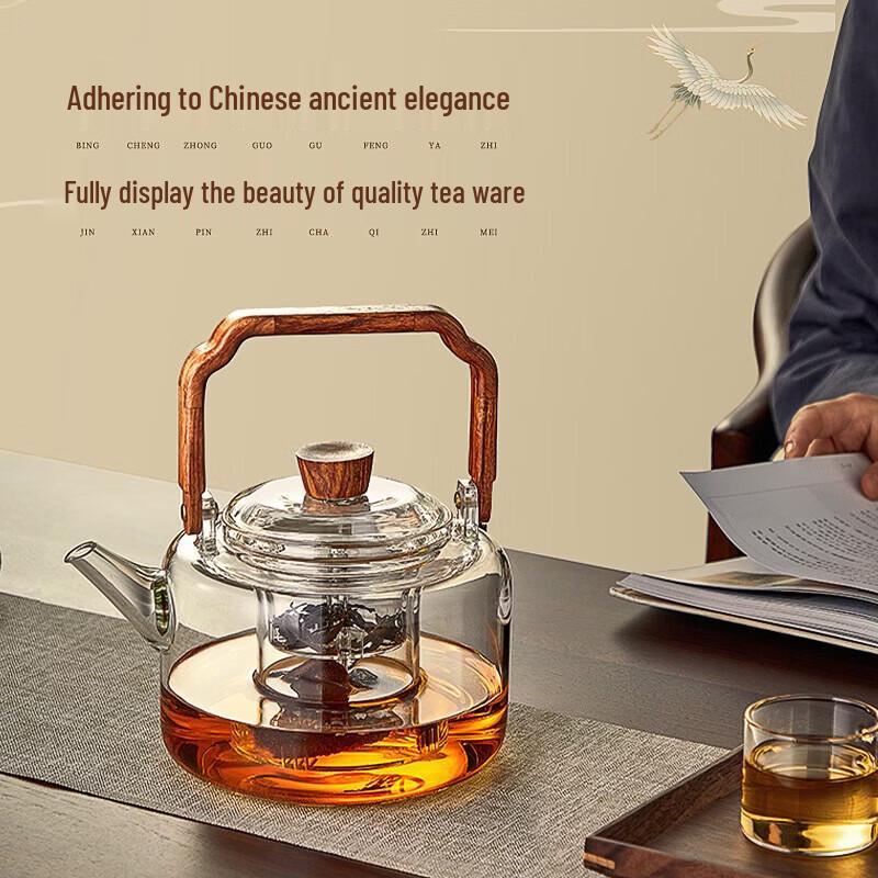 YIHUTEA Heat-Resistant Glass Teapot