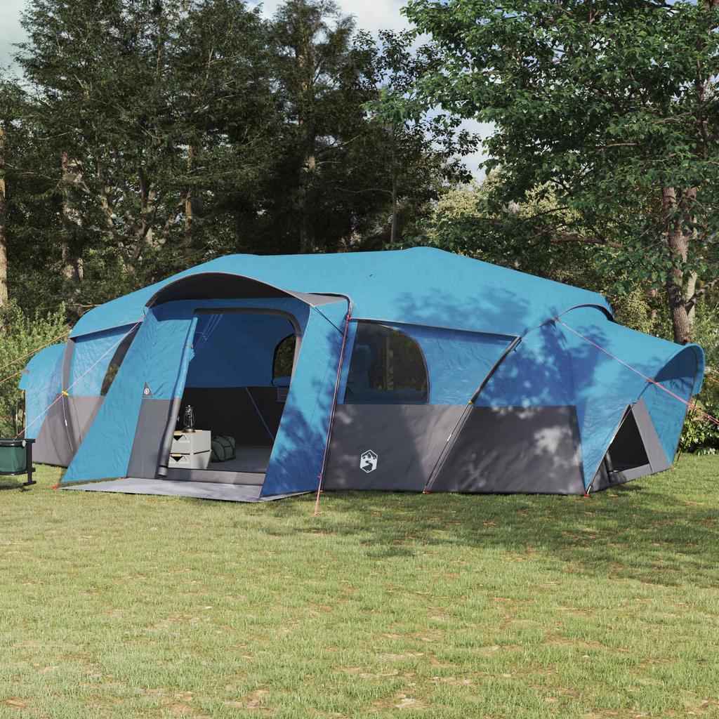 Family Tent with Rain Fly Waterproof Blue 18 Person