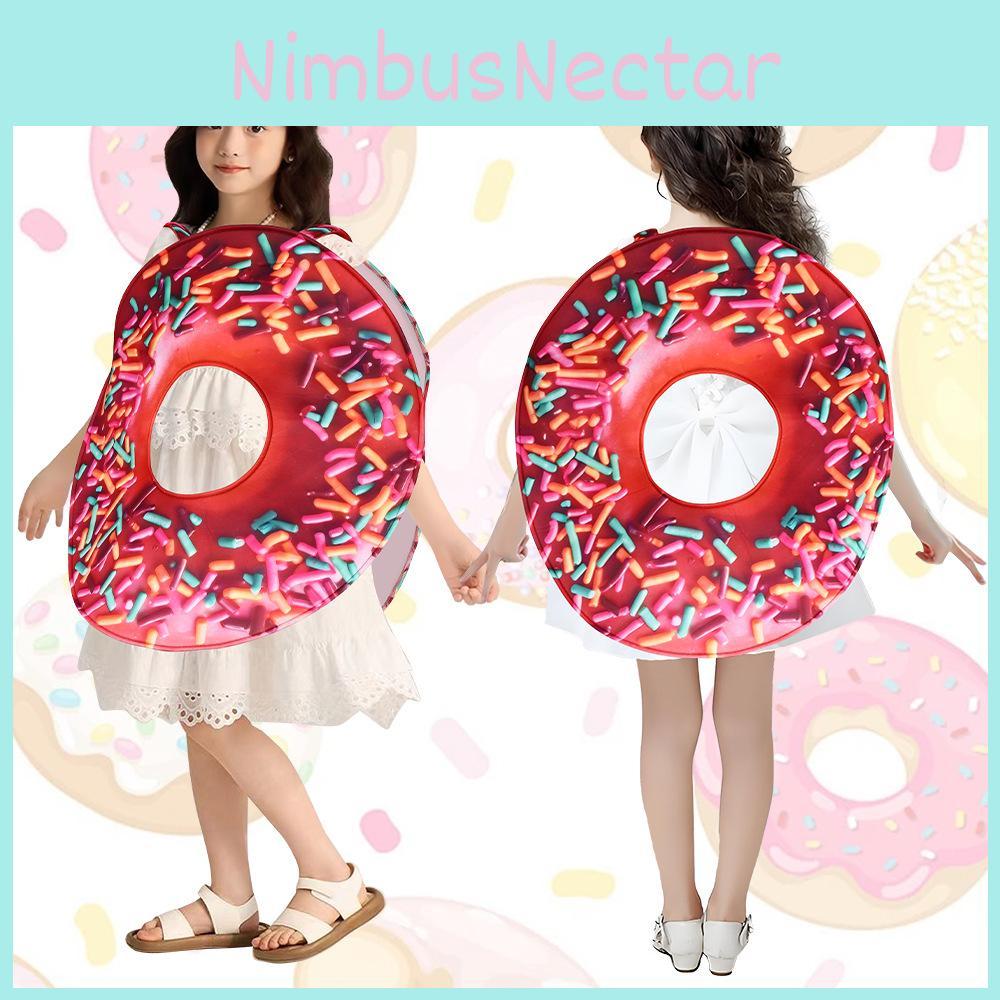 Costume Kids Donut Halloween Cosplay Outfit Polyester Material Role Parties Play Costume