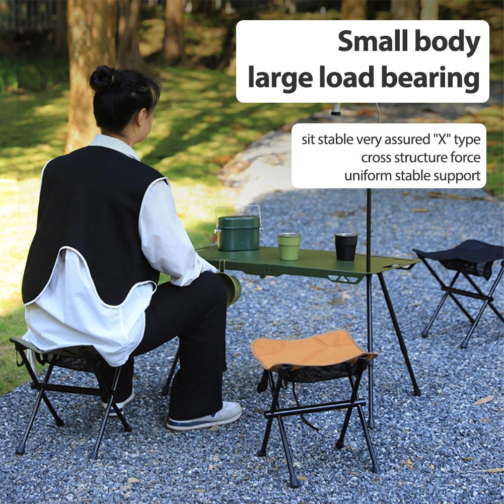 Lightweight Portable Camp Chair Compact Traveling Foot Stool Chair Portable Stools Lightweight Stool For Travel Picnic Camping Hiking Backpacking