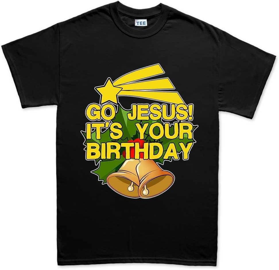 Go Jesus Christmas Xmas Gift Tree Bells Mens T Shirt Tee Top Men T Shirt XXL