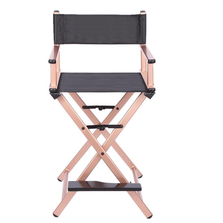 Compact Folding Aluminum Directors Chair for Outdoor, Makeup & Leisure