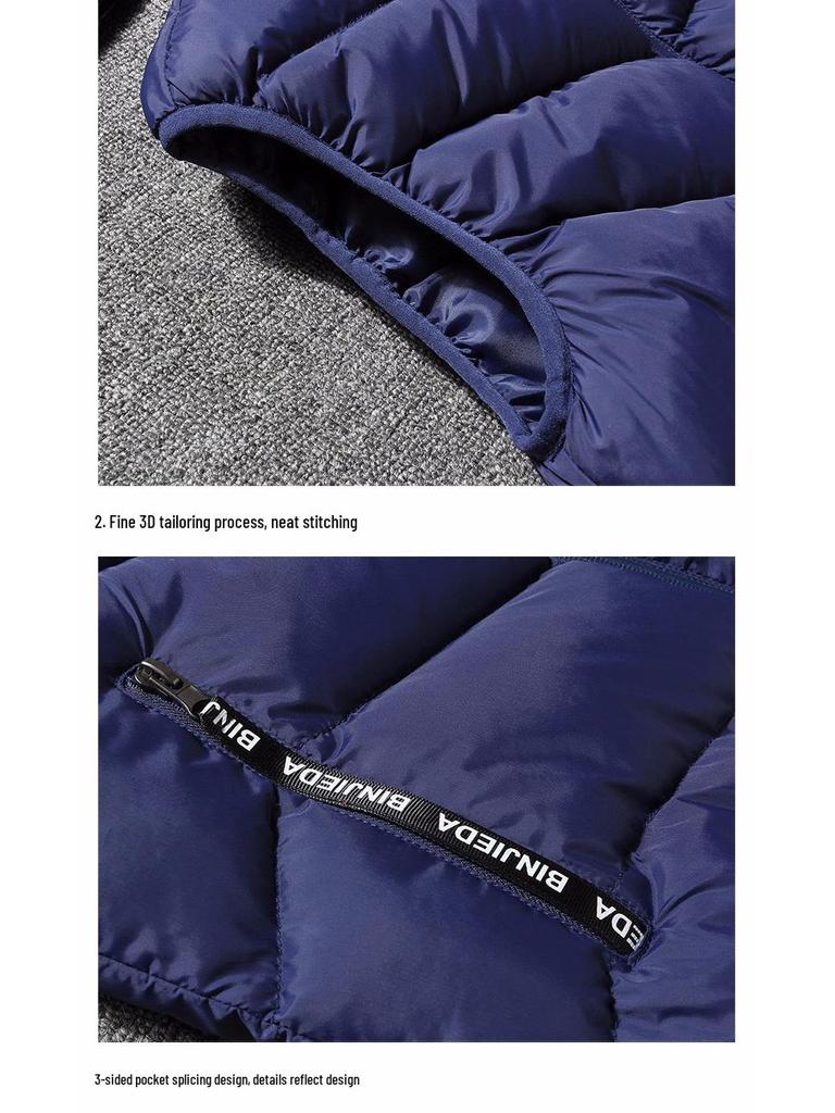 Herren Koreanischer Stil Dicke Daunenweste - Herbst/Winter 2020 Trend, Warme Ärmellose Jacke