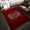 Tappeto Rosso Logo Arsenal con Design di Alloro per Decorazione Soggiorno Adatto per l'uso come antiscivolo per divani di soggiorno e camera da letto