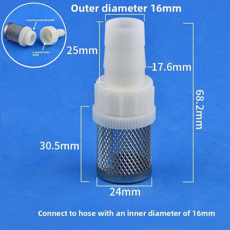 Stainless Steel Filter Mesh Cover Hose Connector Water Inlet Screen Sediment Impurity Filter Fish Tank Water Pump Hose Fitting