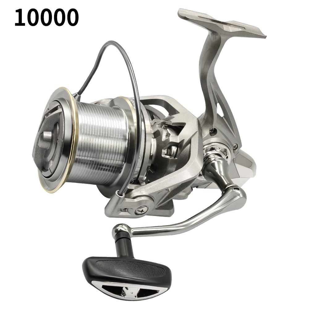 Metal Casting Long-range Casting Reel Large-fish Anchor Reel Spinning Reel Bearing Spinning Fishing Reel 25KG Powerful Reel Saltwater Fresh Water Drag