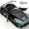 1:32 Scale Vulcan DB12 Sports Car Model Toy Pull Back Sound Light Metal Diecast Vehicles Models for Children's Interactive Toys