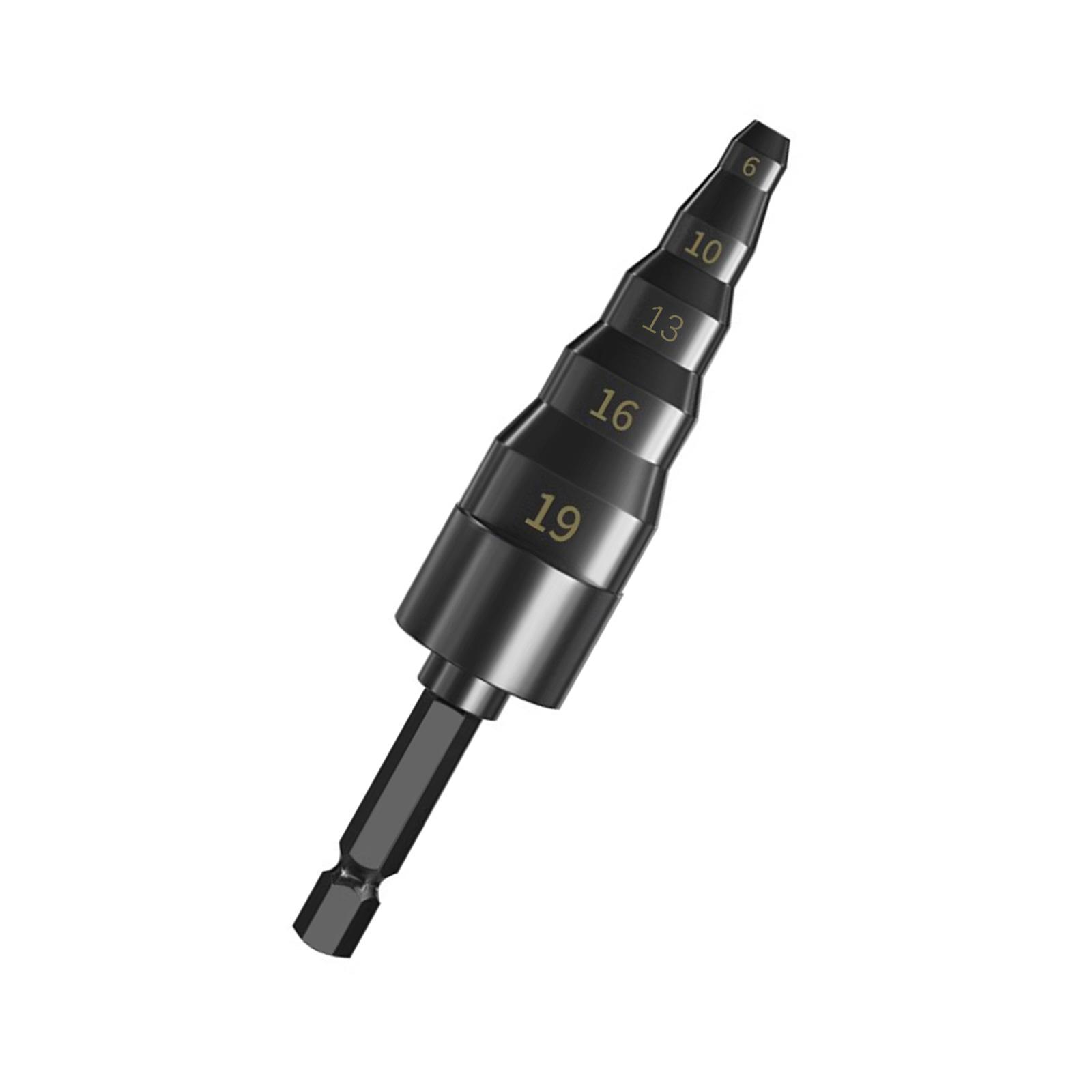 

Труборасширитель Инструмент 5 в 1 Набор для развальцовки для труб 6/9/12/16/19 мм с шестигранным хвостовиком Подходит для инженерии B