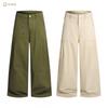 Unisex Oversized Painter Pants Loose Fit Wide Leg Casual Trousers Cotton Olive Green 2026