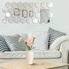 Removable Decals Hexagonal Mirror Mirror Stickers Peel-and-stick