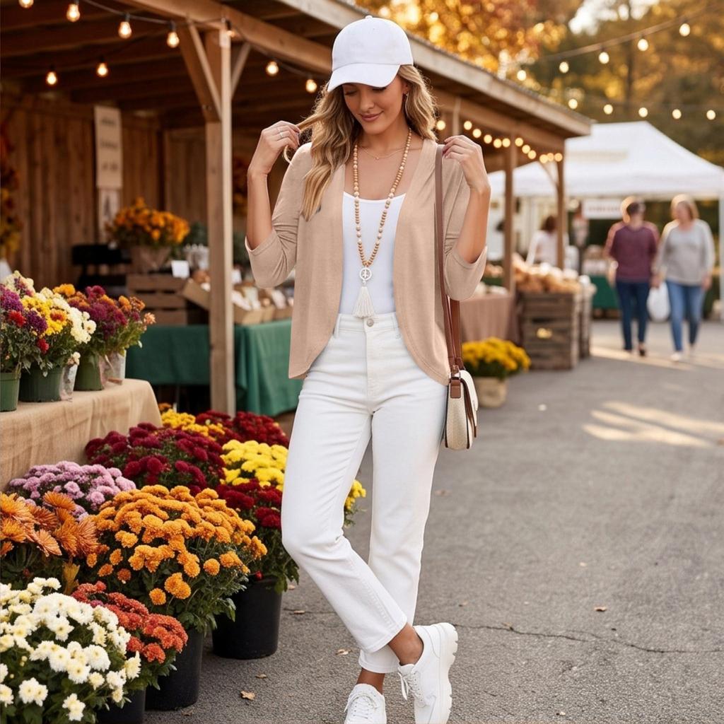 Damen Strickjacke für Frühling und Herbst