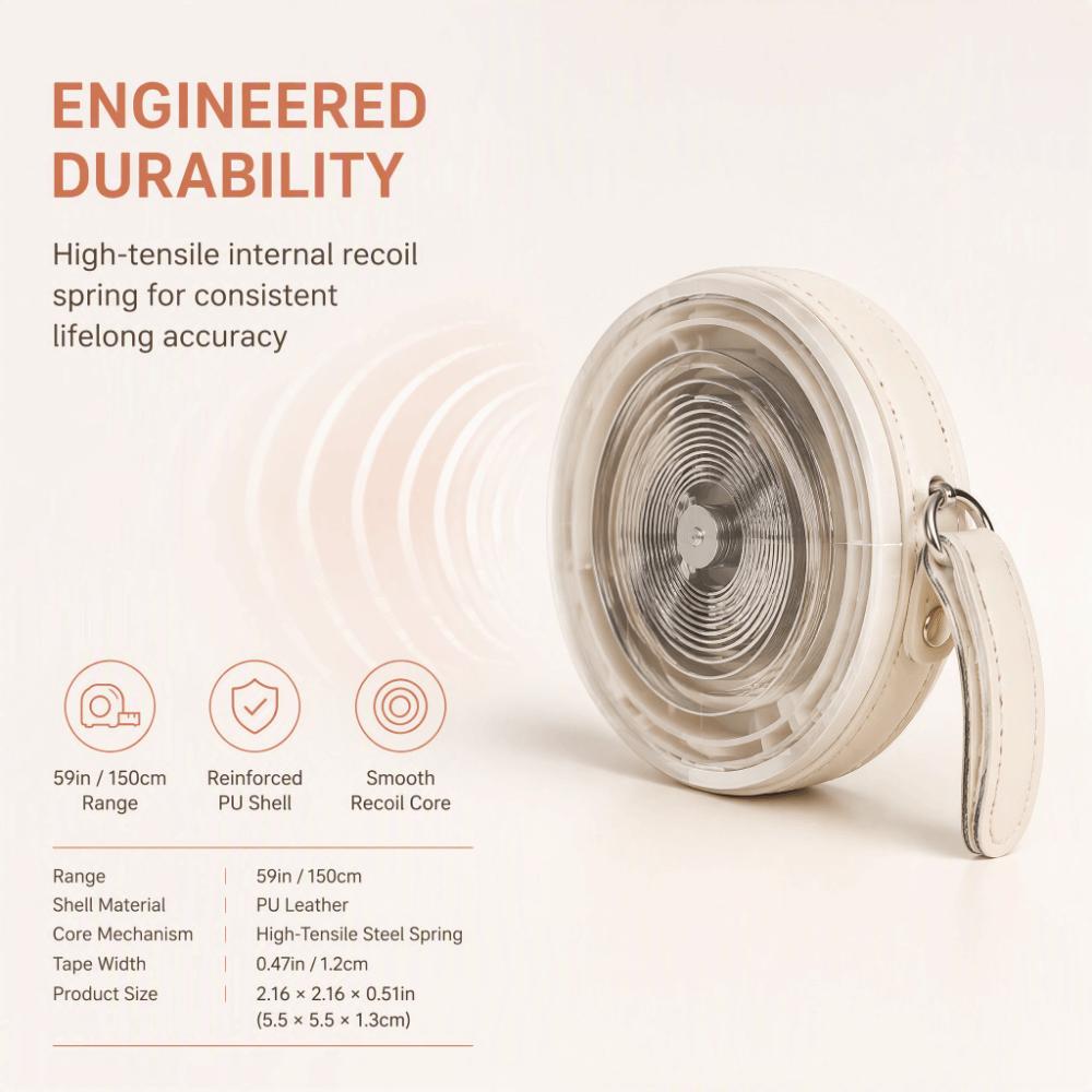 PU Leather Sewing Tape Measure Dual Scale Flexible Measuring Tape Mini Tape Measure For Tailor