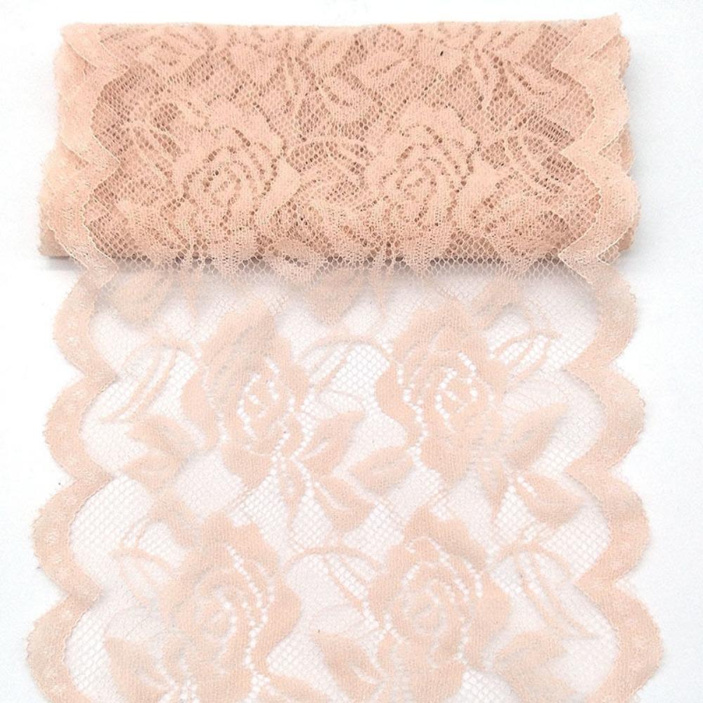 Clothes Lace Skirt Width 15cm Rose-shaped Lace Soft Elastic Accessories Curtains, Door Curtains DIY Apparel Sewing Supplies