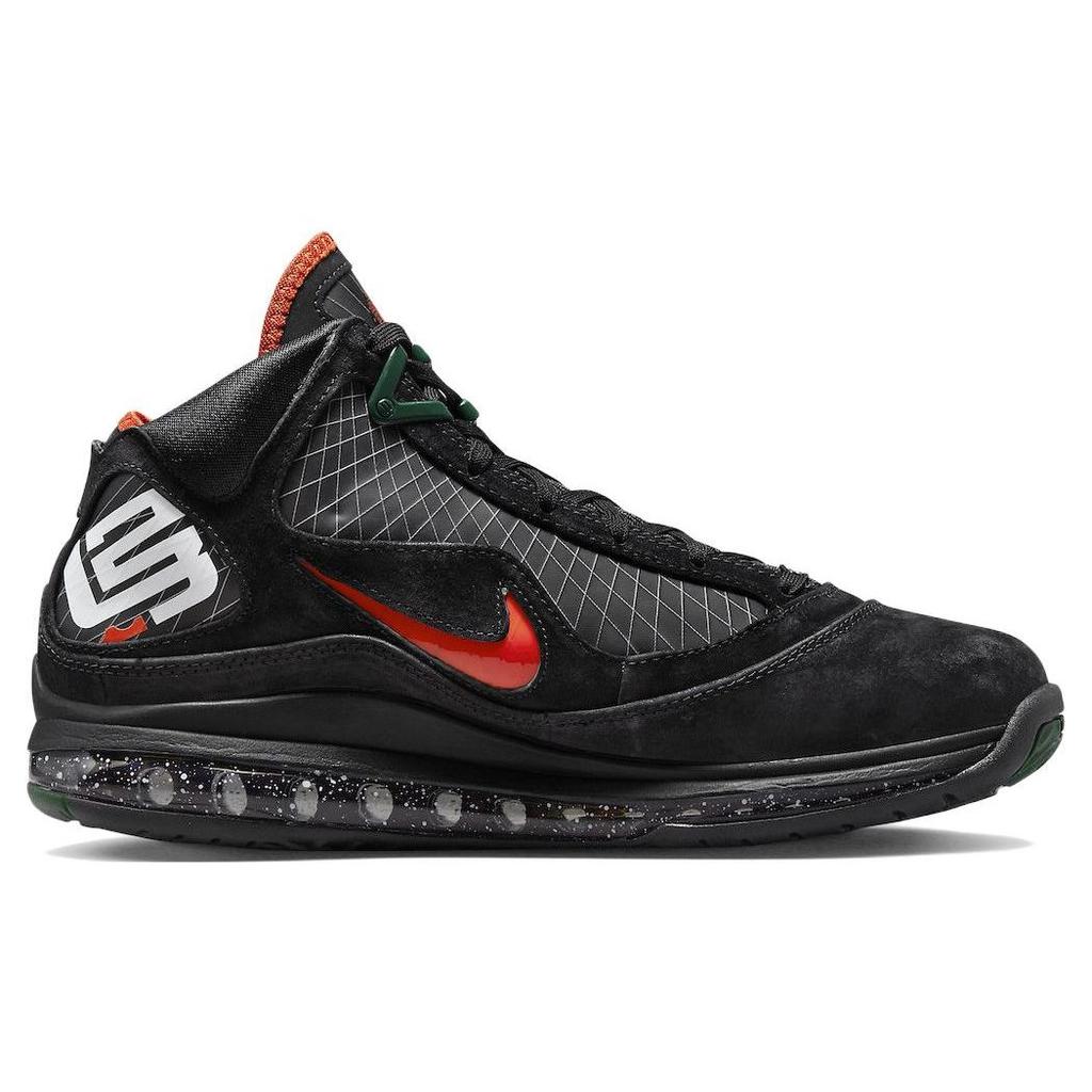 Mens Florida A&M University X Nike LeBron 7 Retro Rattlers Men Sneakers Black Team-Orange Gorge-Green DX8554-001