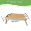 Bed Tray Table Serving Bamboo Breakfast for Reading Drawing Eating