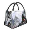 Geantă de prânz izolată WangXian Iepuraș Mo Dao Zu Shi pentru școală, picnic, depozitare cutii alimentare, Cooler, Cutie de prânz termică, Geantă tote